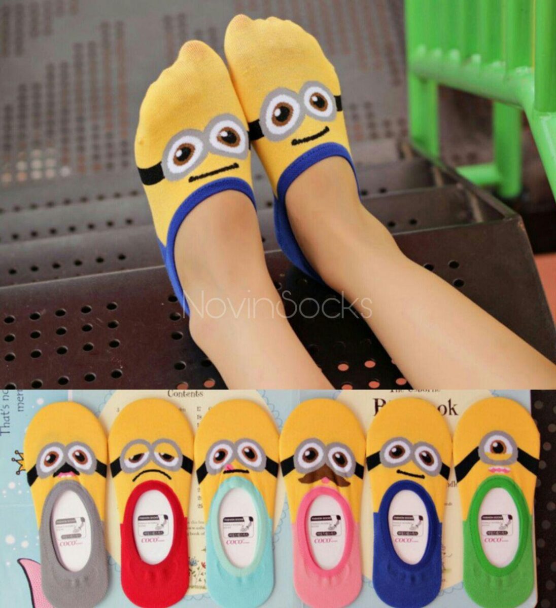 مینیون مچی۲ جوراب کالجی مینیون - تصویر 1