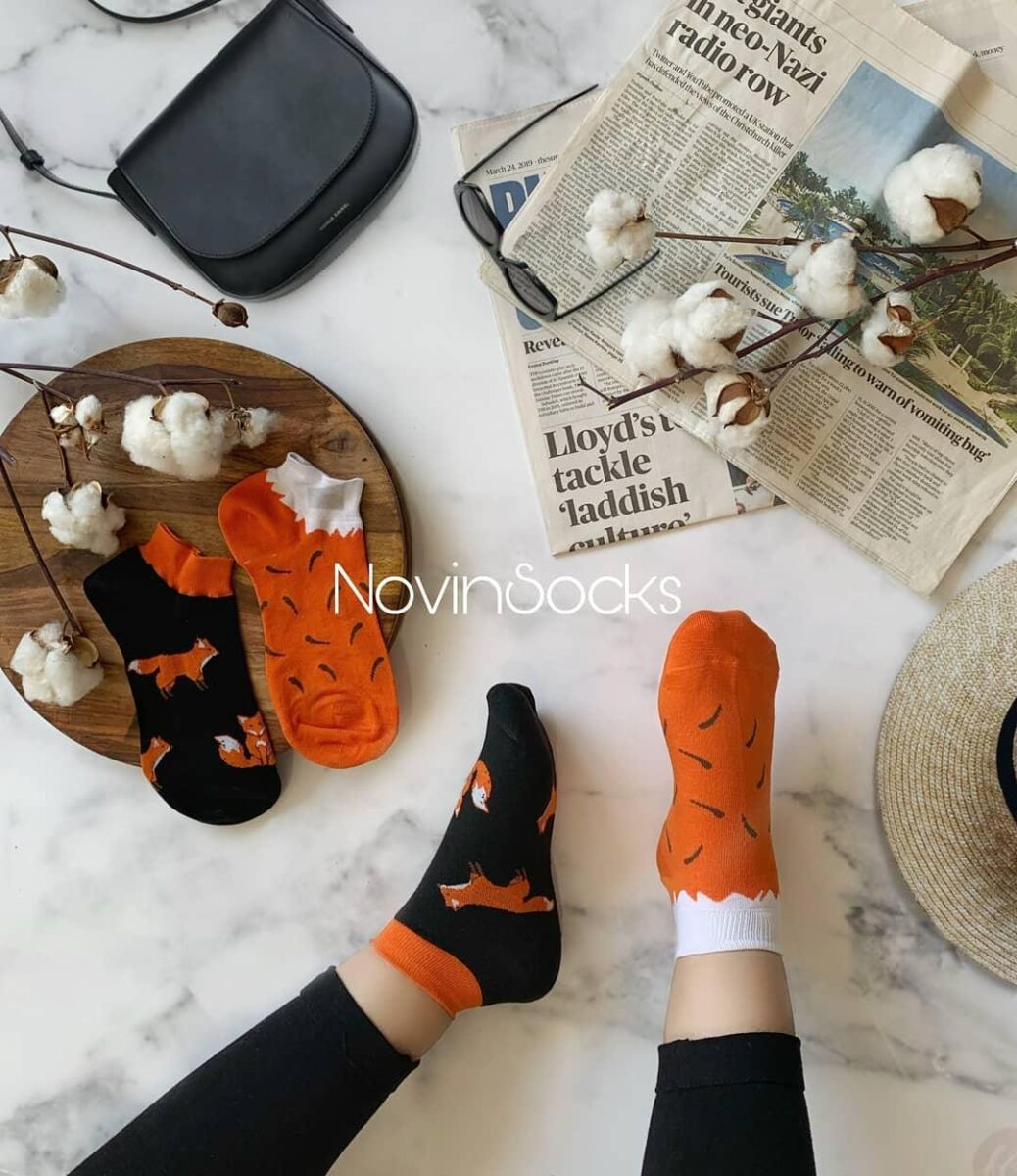 photo_2020-09-17_19-03-37 جوراب مچی لنگه به لنگه روباهی - تصویر 1