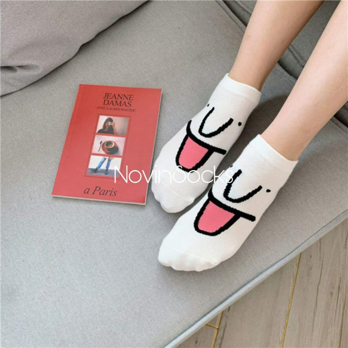 photo_2020-11-01_18-39-27 جوراب مچی شکلک - سفید - تصویر 1