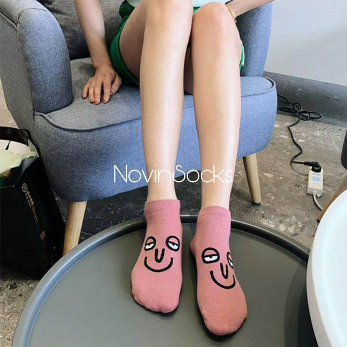 photo_2020-11-01_18-39-54 جوراب مچی شکلک - گلبهی - تصویر 1