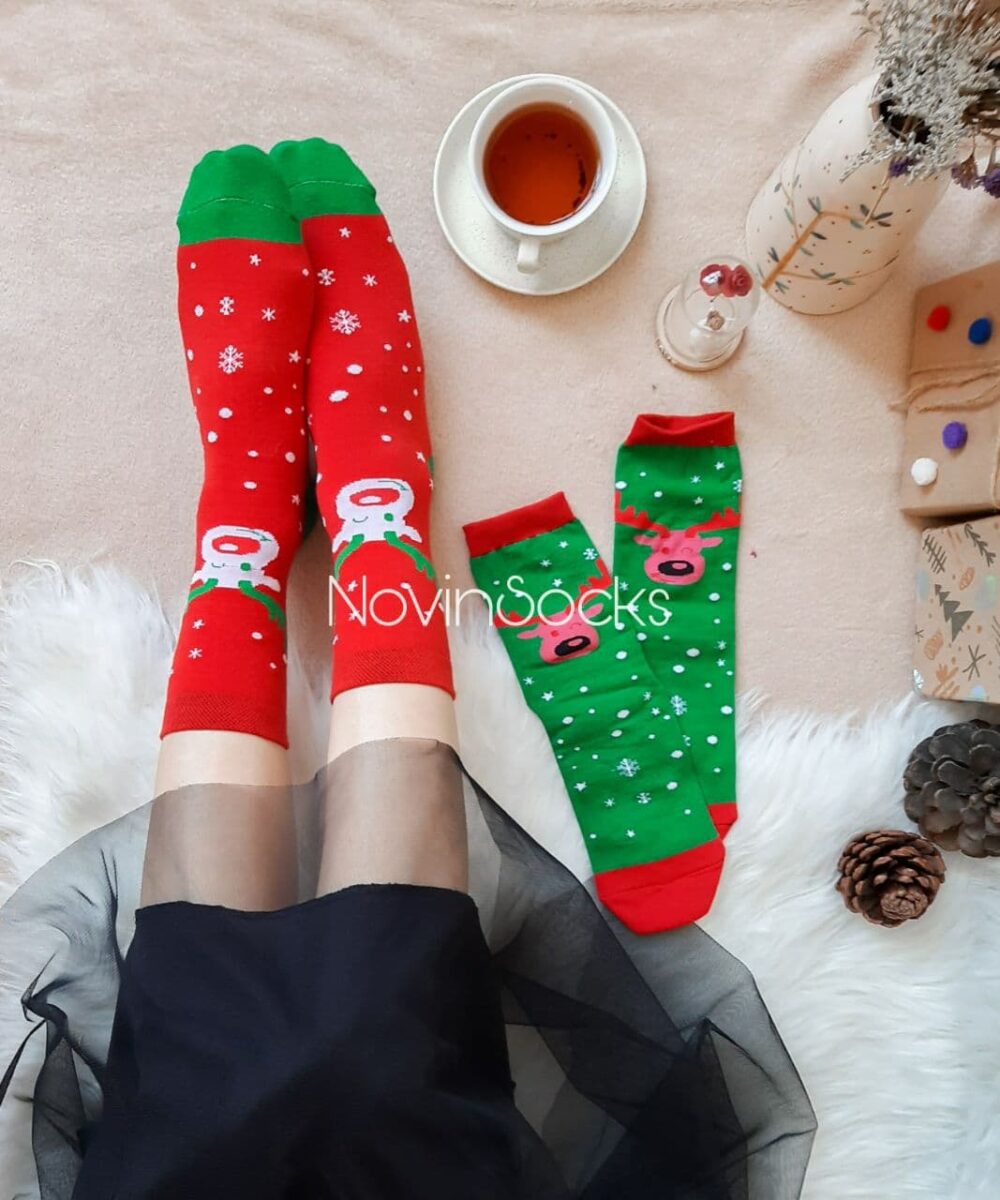 photo_2020-12-03_20-37-36 ساقدار کریسمسی گوزن و برف- قرمز - تصویر 1