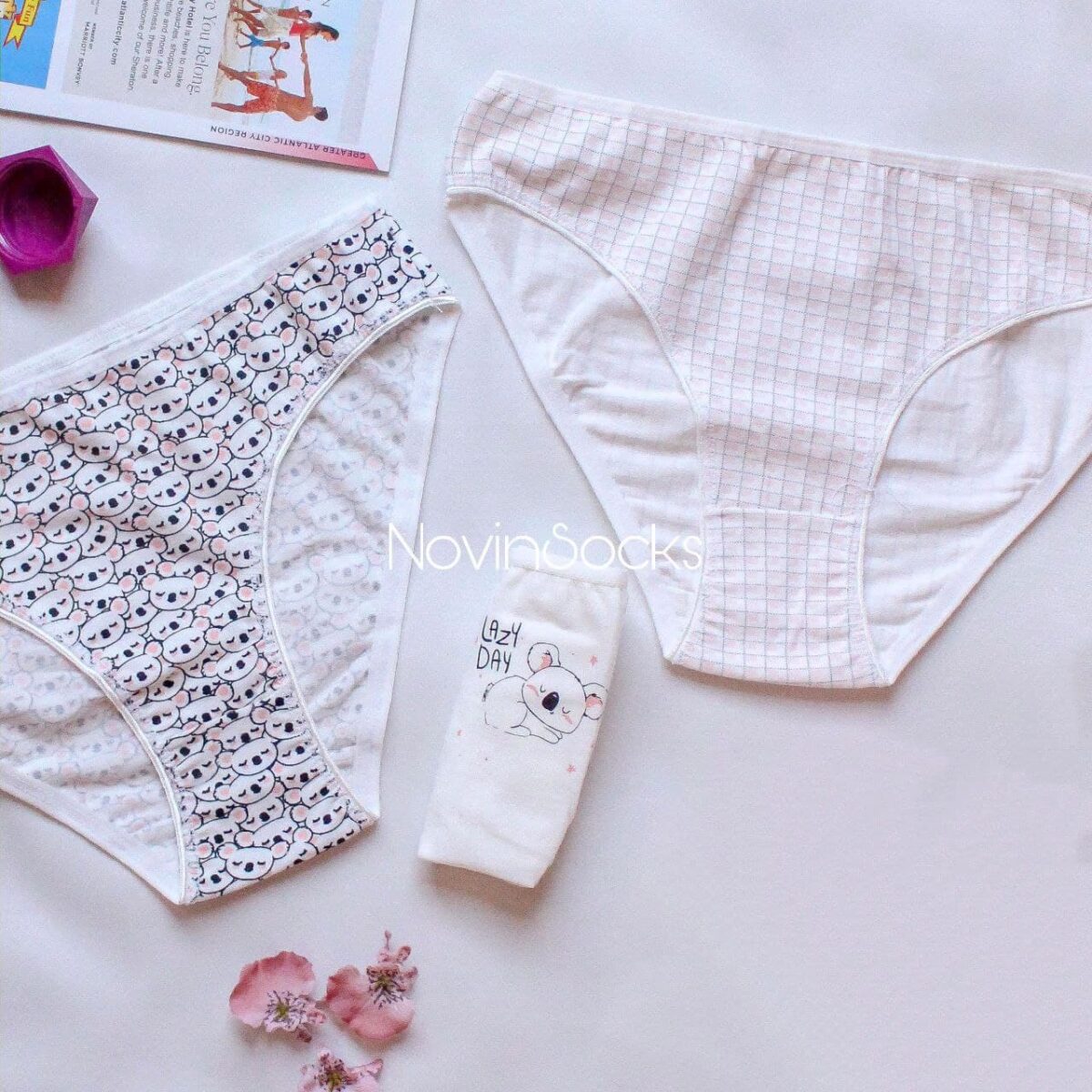 photo_۲۰۲۱-۰۵-۱۷_۱۹-۲۲-۲۶ پک شورت 3 عددی طرح کوالا (فقط طرح چهارخونه) - تصویر 1