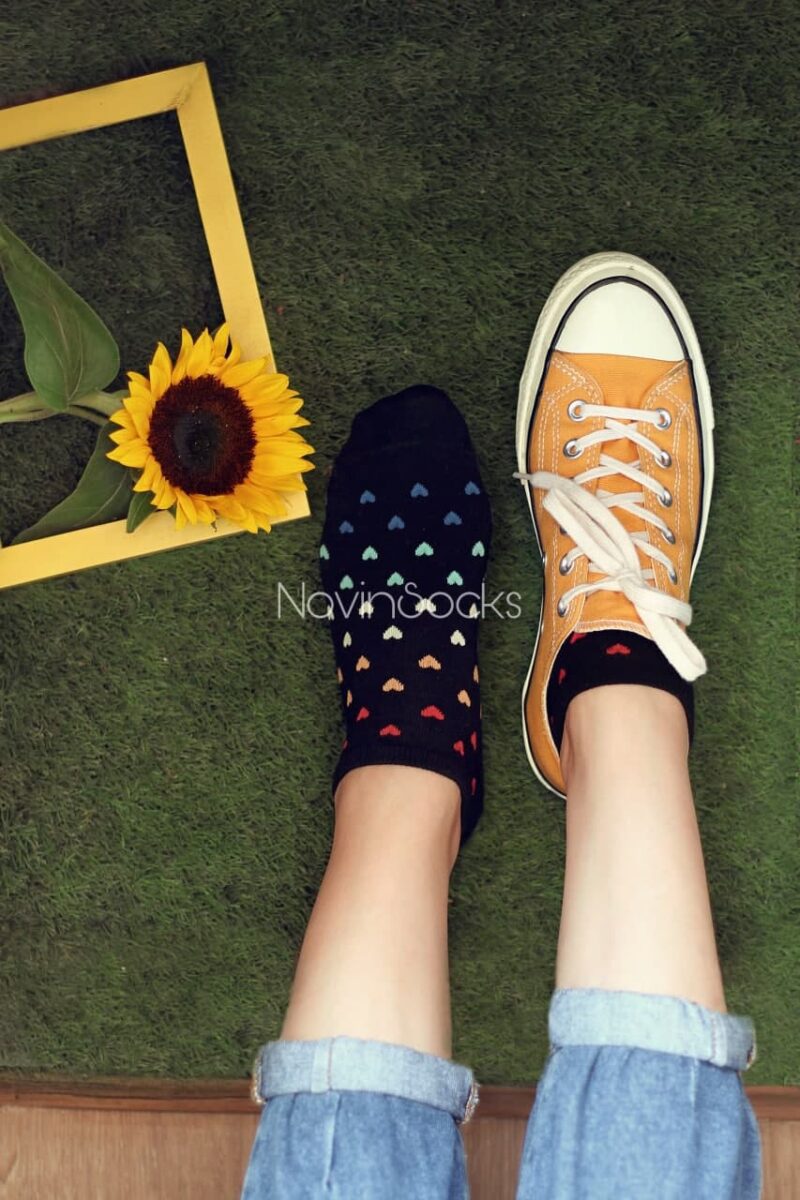 قلب رنگی جوراب مچی قلب رنگی - تصویر 1