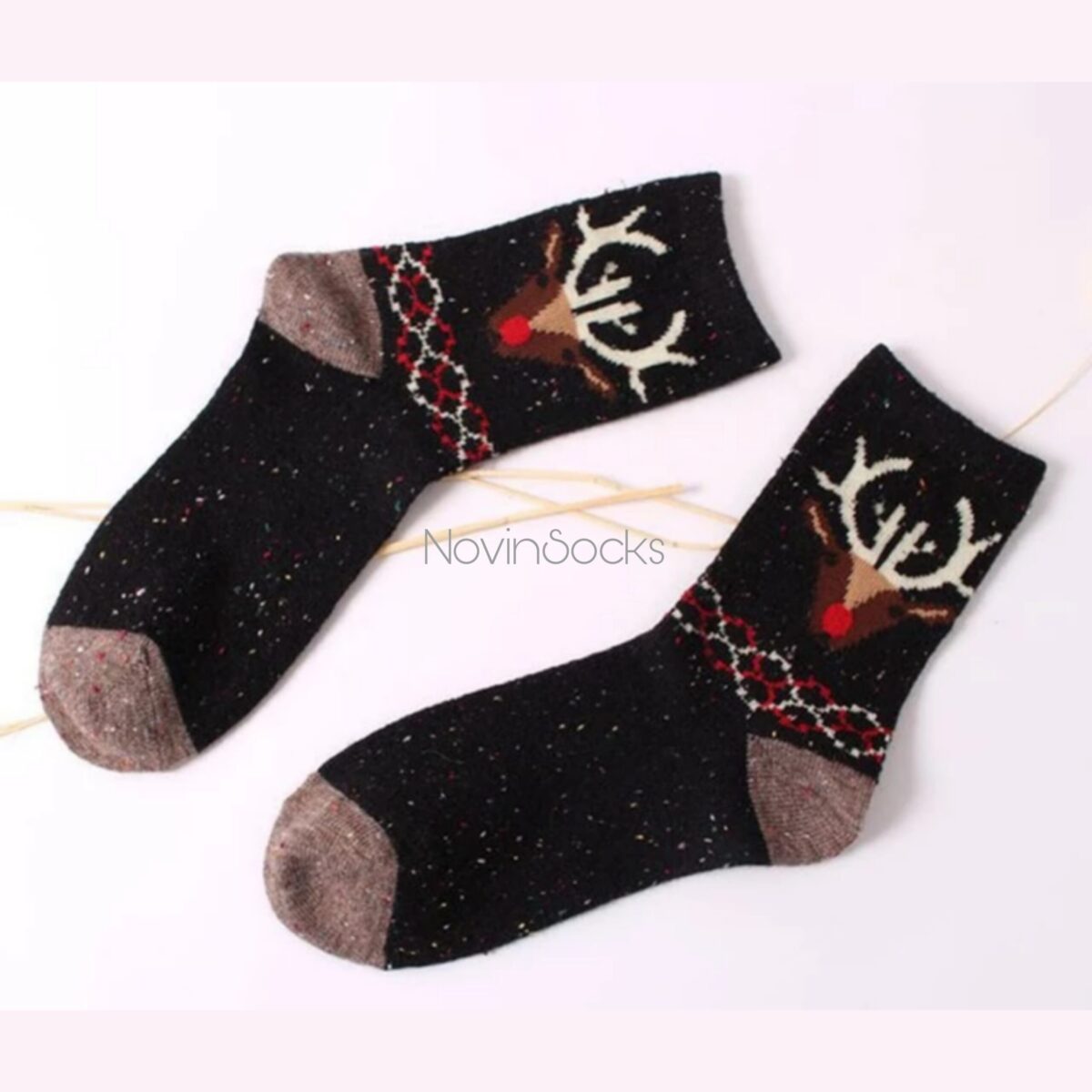 Picsart_22-12-31_20-31-34-521 جوراب ساقدار طرح گوزن و گربه - تصویر 8