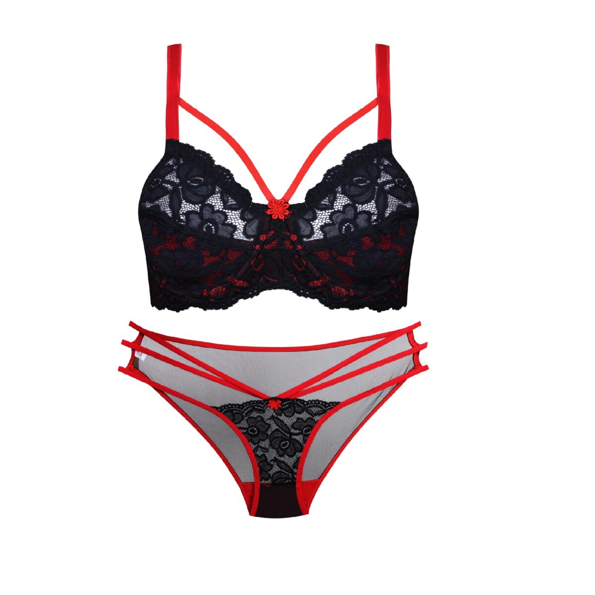 b569e63a7c409a92b5650ee4c154e2522265fcb7_1696428937 ست شورت و سوتین فنردار گیپور گلدار کد 109007 - تصویر 1