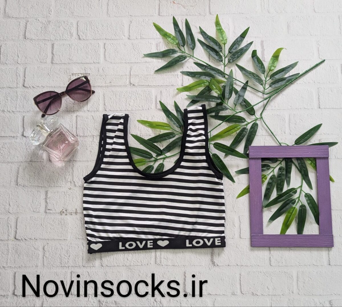 IMG_20240801_145116_568 نیم تنه بدون پد راه راه 104776  مناسب 38-42 - تصویر 1