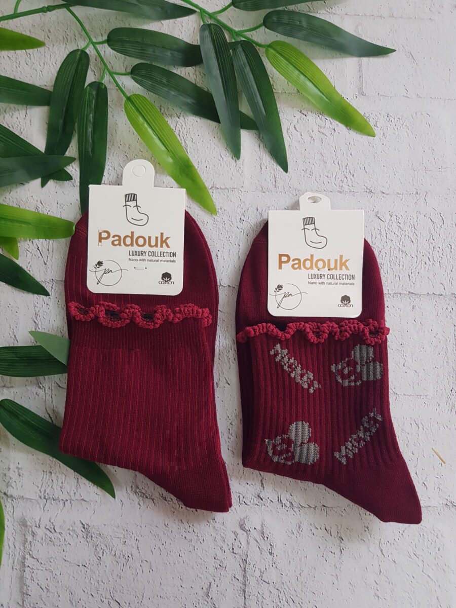 ۲۰۲۴۱۲۰۸_۱۲۰۱۵۲ جوراب نیم ساق آلبالویی 1384 - تصویر 1