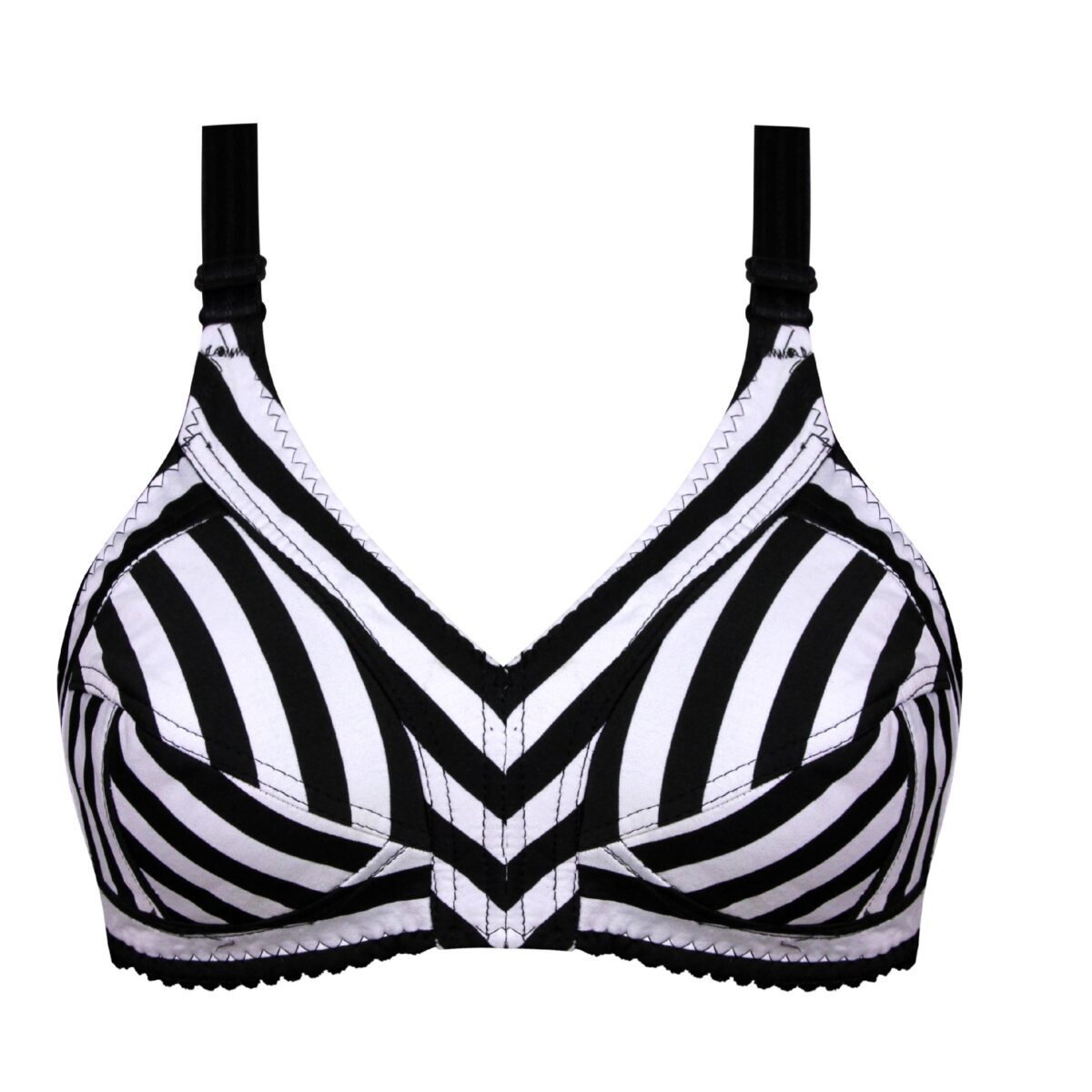 089a3a634a3805efe3d655da2113daedef05e477_1720045264 سوتین کتان راهراه بدون فنر کد 104946 - تصویر 1