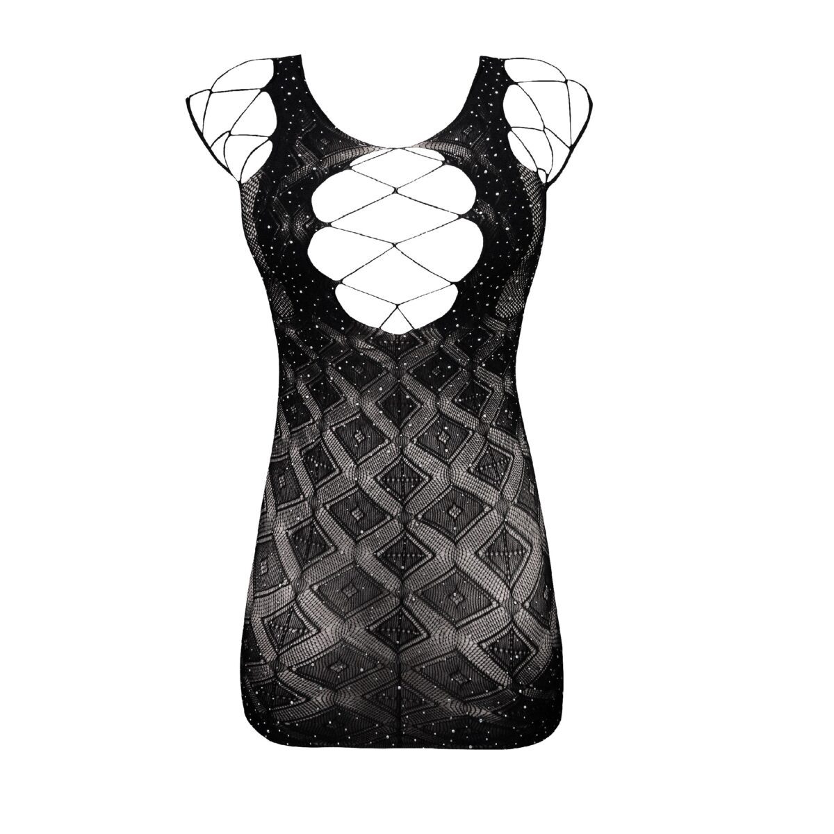 09c5b49df1fb49508a87da45cf62174de0448570_1709673160 لباس خواب نگین دار کد 7032 مشکی - تصویر 1