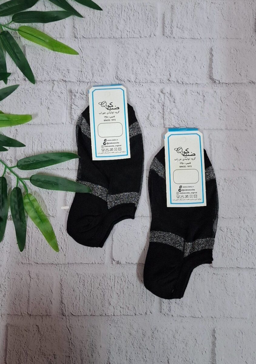 -2147483648_-210666 جوراب زیرقوزکی توری لمه مشکی کد 1503 - تصویر 1