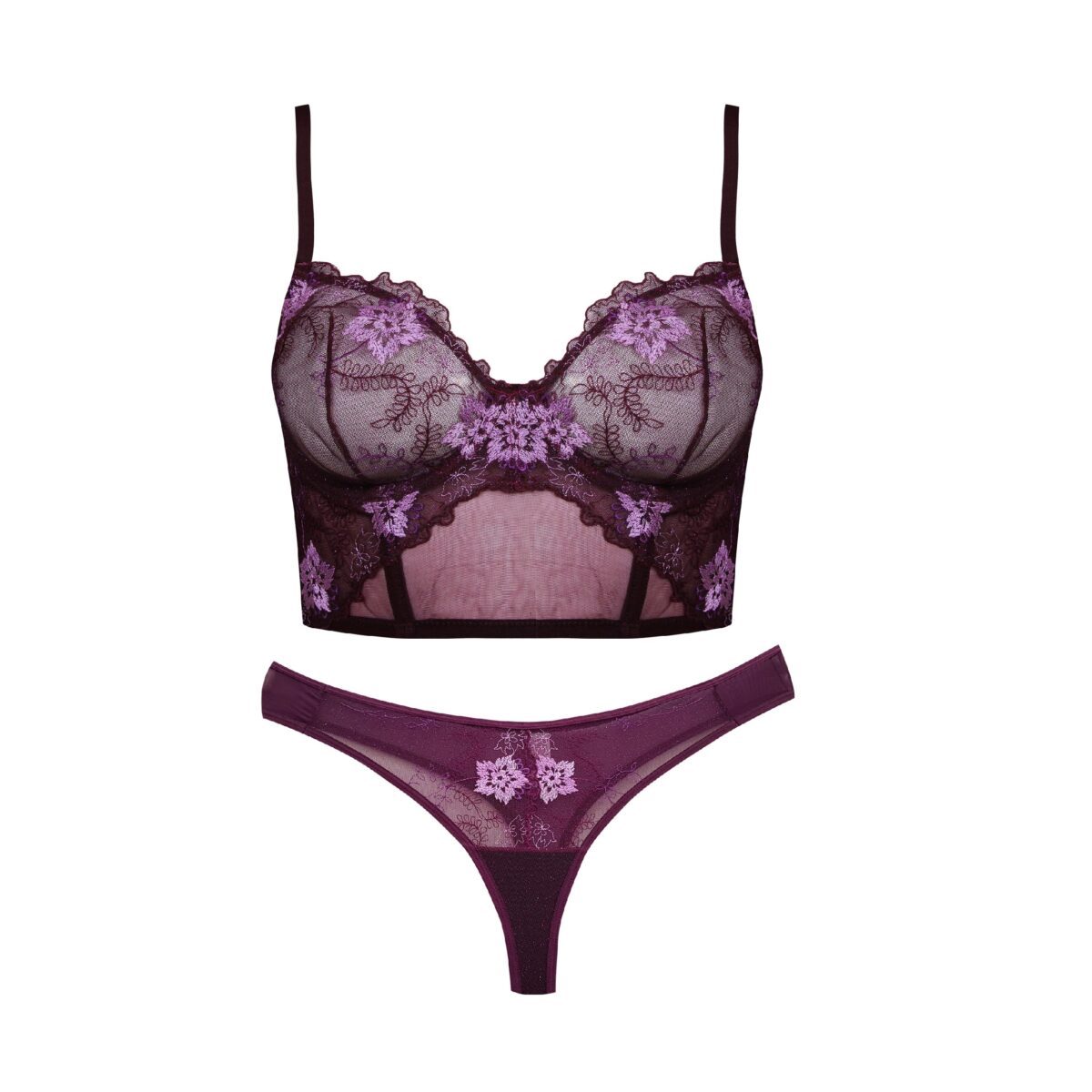 54eb6cebb4cbc71b06ea7db5b6770244eabc9419_1706384599 ست شورت و سوتین برتا فنردار کد 1041 بادمجانی - تصویر 1