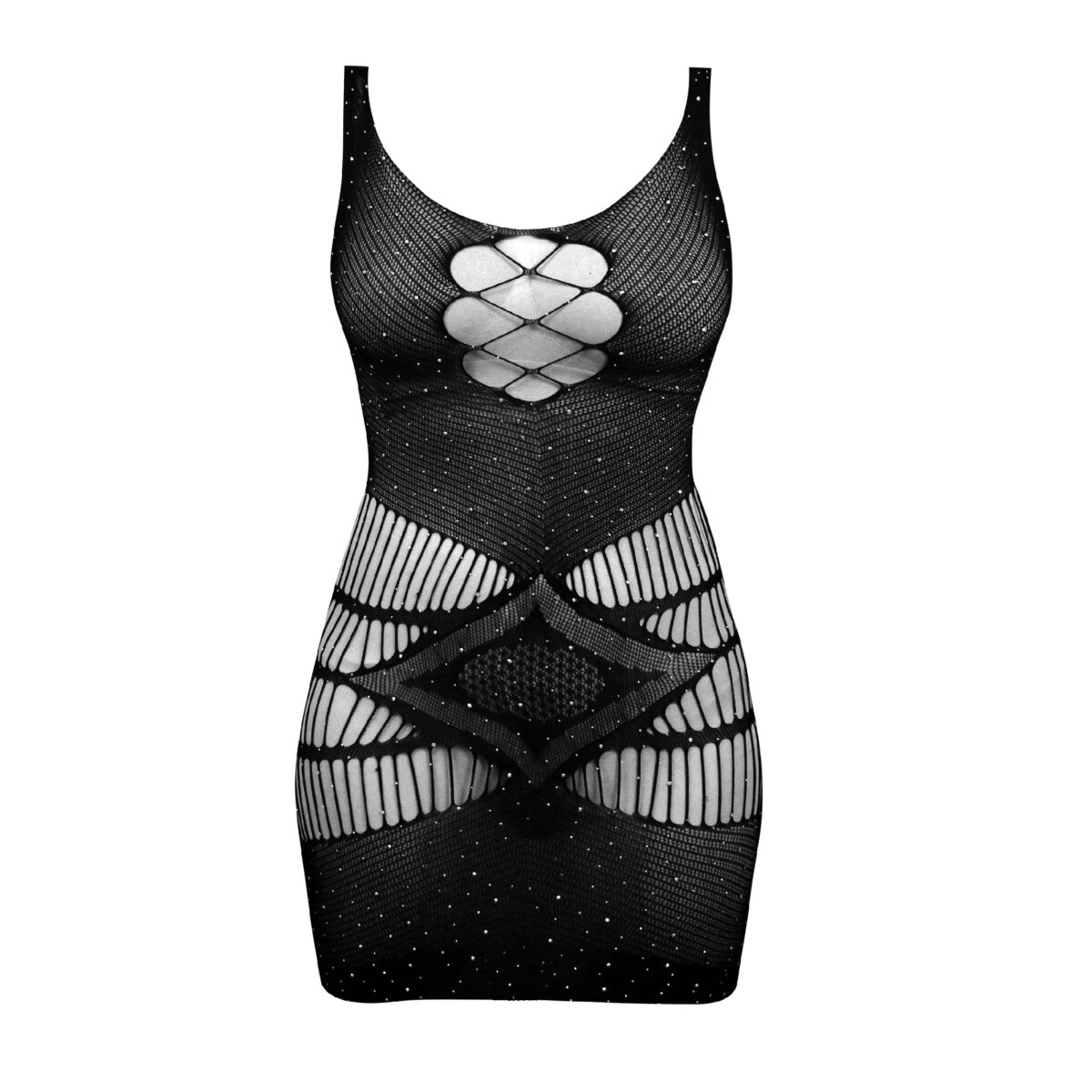 85a1ee97d4b56f59f5aebd36adad098ef901b900_1709316866 لباس خواب نگین دار کد7166 مشکی - تصویر 1