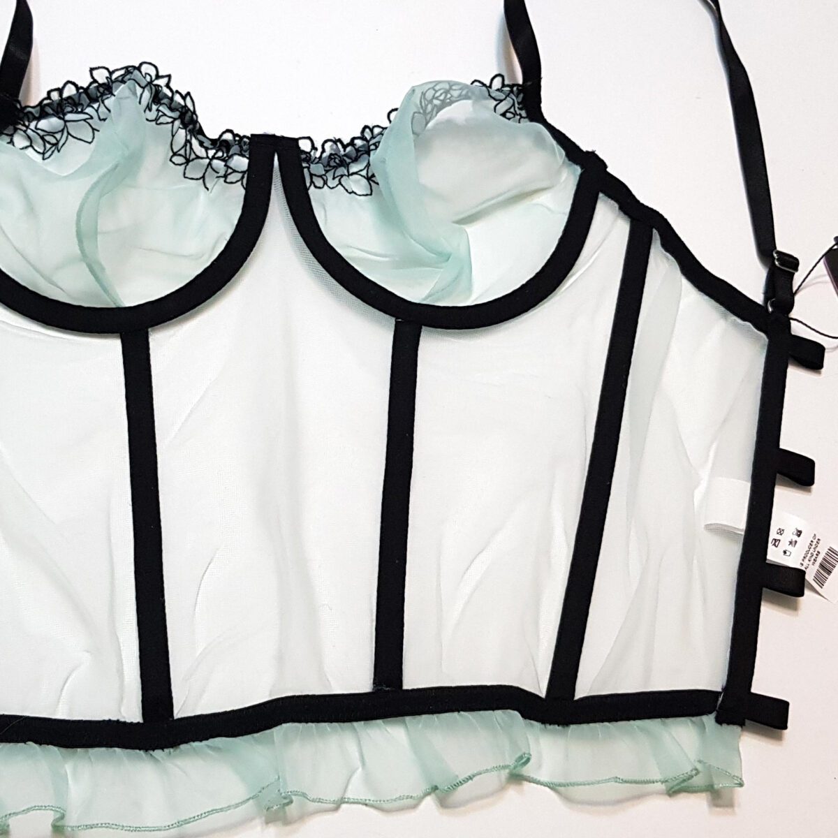 c8be959cf2f654ac77a10d979e669272864be52f_1736114330 ست شورت و سوتین برتا فنردار شیشه ای کد 2261 آبی روشن - تصویر 4