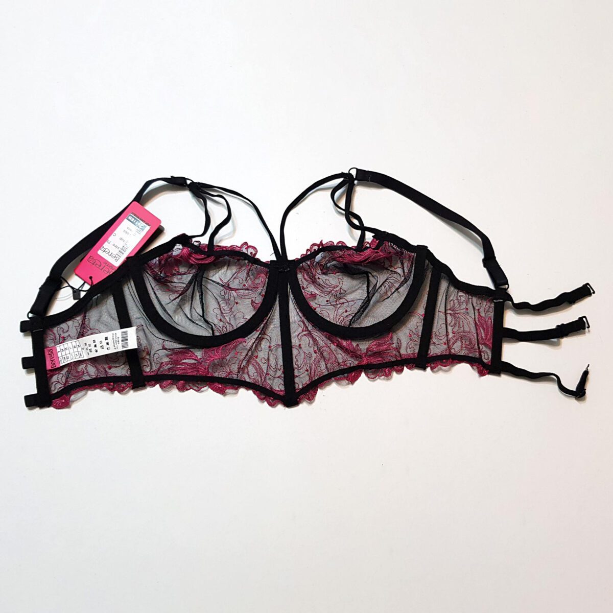 e507f9a2285d20eb30ae7d334637d92a13ac6549_1736114388 ست شورت و سوتین برتافنردار کد 2511-EB مشکی - تصویر 3