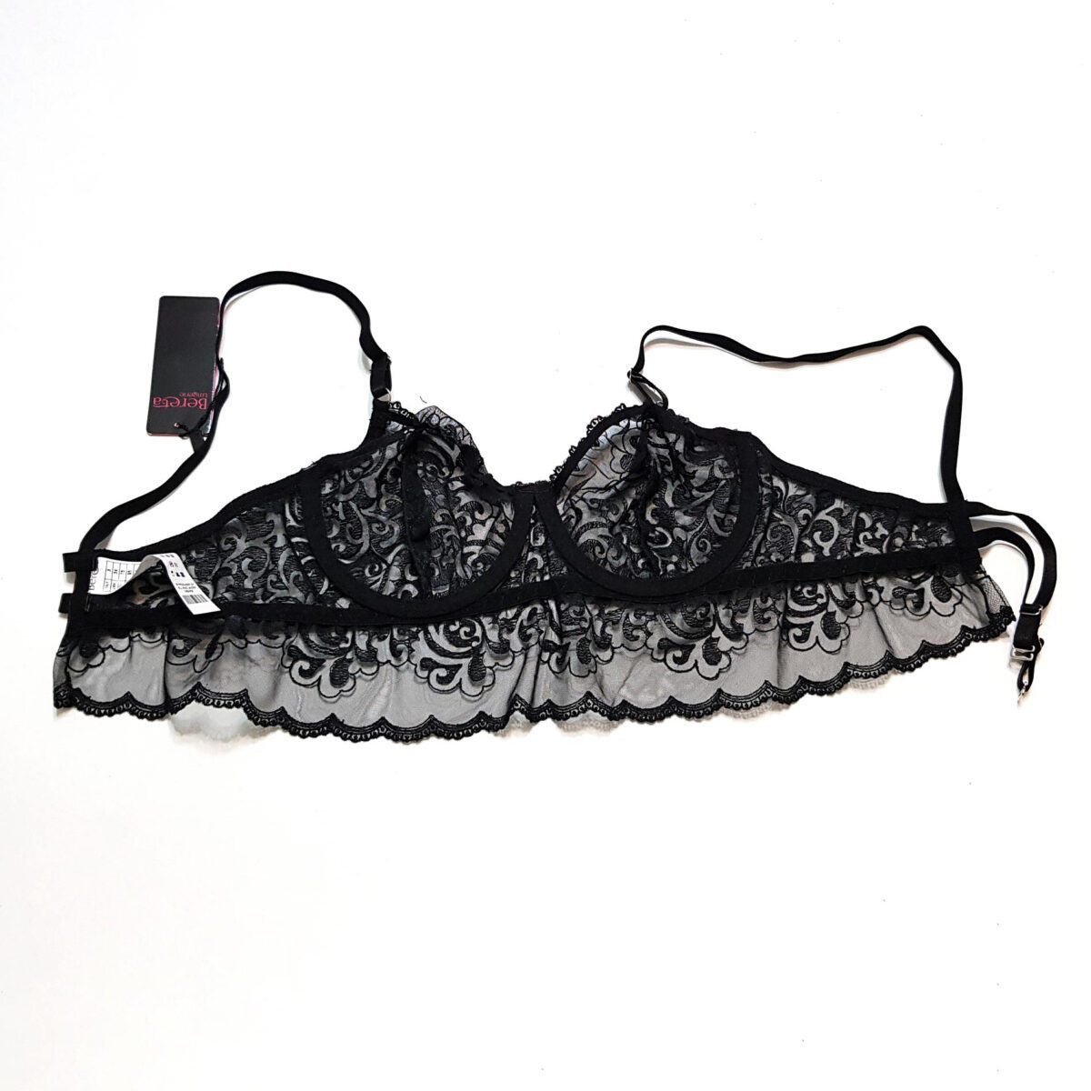 f7e4c3318c85d1c6c6422288245c25669f1fd241_1736114148 ست شورت و سوتین برتا فنردار کد4088-AB مشکی - تصویر 3