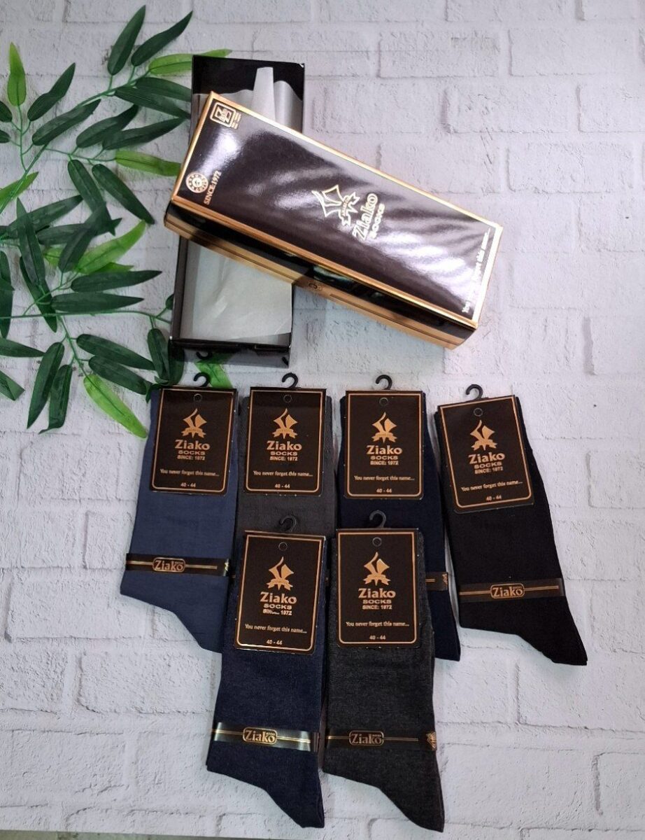 -2147483648_-211208 جوراب مردانه پک 6 عددی همراه جعبه مناسب هدیه بامبوکد 105199 - تصویر 1