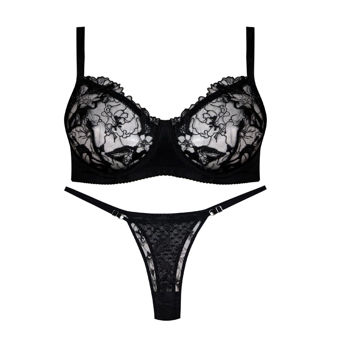 e9197893c96f1c0b4176f810d60ffa1dd93d2fff_1738746579 ست شورت و سوتین کارنا رز فنردار کد 105171-5009 مشکی - تصویر 1