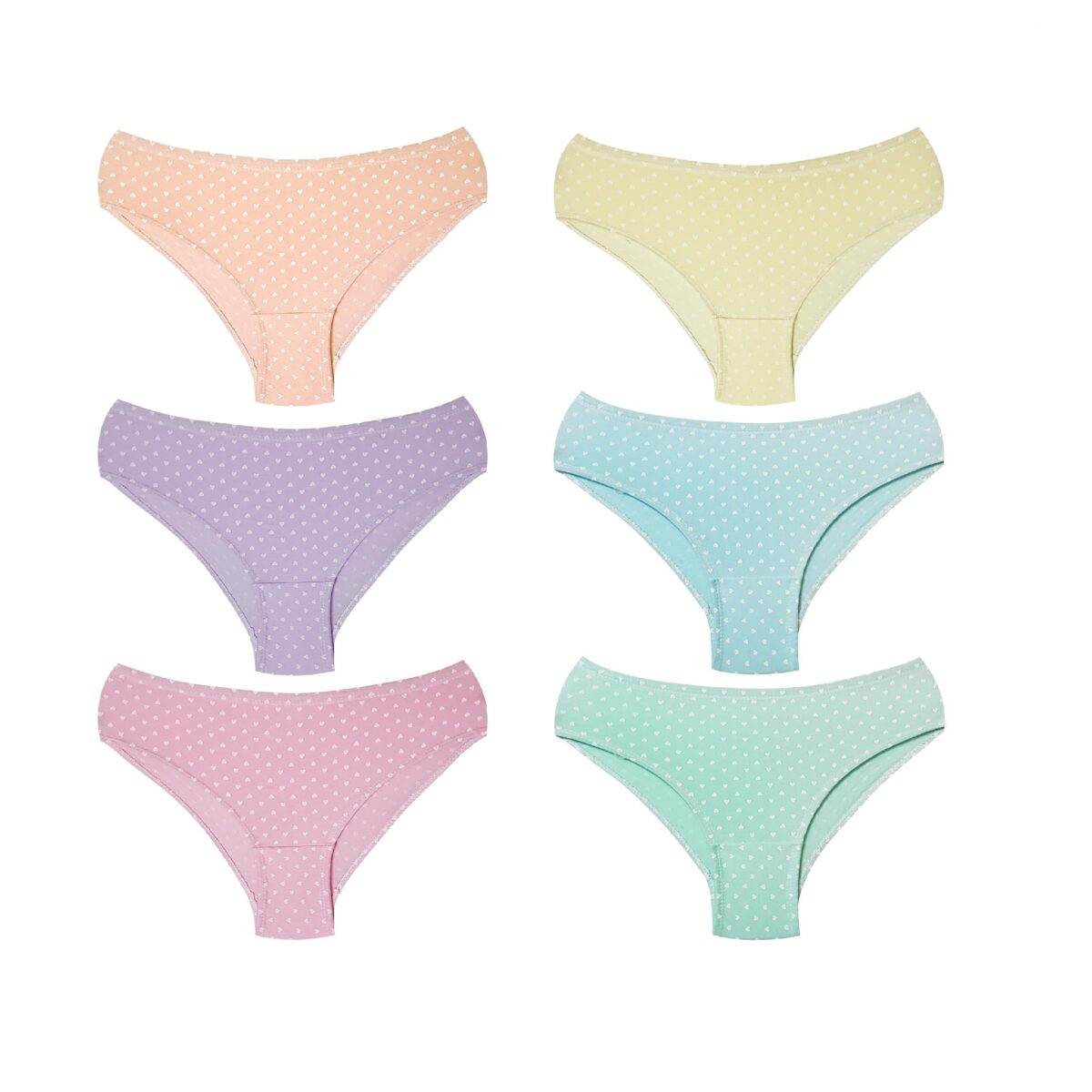 e78f18220c8698a2303499ecb42dc94038800a66_1733218575 شورت لیفه ای قلبی قلبی کد 105077 بسته 6 عددی - تصویر 1