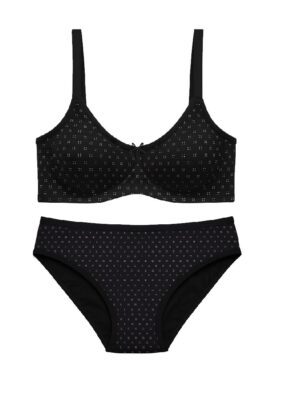 ست فنردار نخی مشکی کد 105466