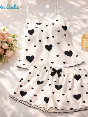 لباس خواب زنانه ماییلدا مدل قلبی کد 5623-4801