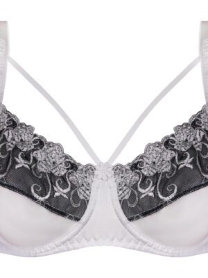 سوتین زنانه پانیذ مدل فنردار گیپوری هارنس دار کد 66397