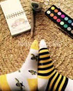 جوراب ساقدار لنگه به لنگه زنبوری