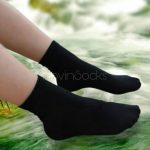 جوراب ساده ساقدار نخی ( با نخ بامبو)