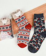 جوراب ساقدار خرس خوابیده قلب دار - تصویر 2