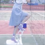 جوراب ساقدار خرس کلاه بنفش