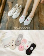 جوراب کالجی قلب قرمز - تصویر 10