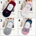 جوراب کالجی راه راه قلب دار - تصویر 2