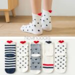 جوراب ساقدار پشت قلبی - خال خالی (محصول لک دارد) - تصویر 3