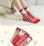 جوراب نیم ساق و مچی کریسمسی - سگ - تصویر 2