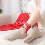 جوراب نیم ساق و مچی کریسمسی - گوزن