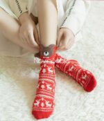 جوراب نیم ساق و مچی کریسمسی - خرس