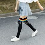 جوراب بالا زانو رنگین کمونی - تصویر 3