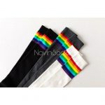 جوراب بالا زانو رنگین کمونی - تصویر 4