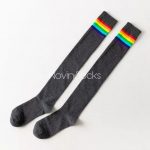 جوراب بالا زانو رنگین کمونی - تصویر 9