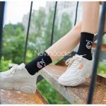 جوراب ساقدار شکلک - مشکی