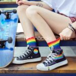 جوراب ساق رنگین کمونی - تصویر 4