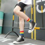 جوراب ساق رنگین کمونی - تصویر 5