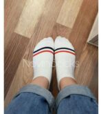 جوراب مچی پشت قلبی - دو خطی (محصول لک دارد)