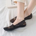 جوراب کالج گیپوری طرح غنچه - تصویر 4