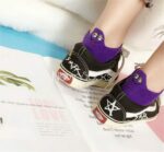 جوراب مچی استیکری استوک ( رنگ و طرح به صورت رندوم ارسال می شود) - تصویر 4