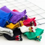 جوراب مچی استیکری استوک ( رنگ و طرح به صورت رندوم ارسال می شود) - تصویر 6