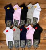 جوراب مچی کنار قلبی طلایی - تصویر 6