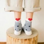 جوراب ساقدار پشت قلبی - قلب دار - تصویر 2