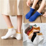 جوراب مچی لبه رنگی -طرح 2