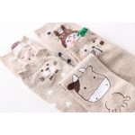 جوراب گوشدار کرمی - تصویر 2