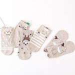 جوراب گوشدار کرمی - تصویر 4